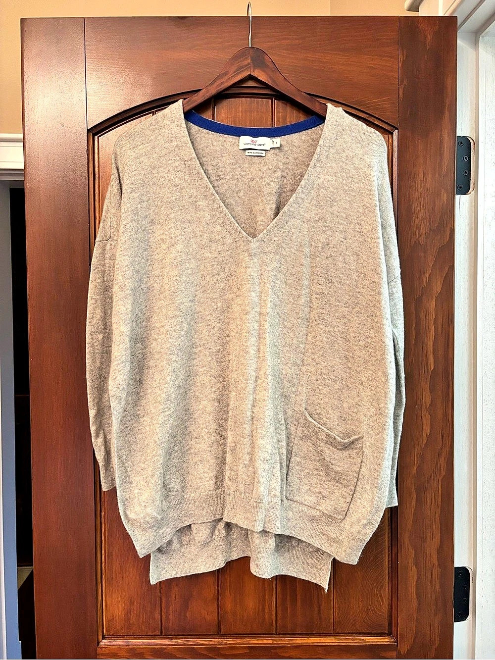 vineyard vines Cashmere Blend V-Neck Pocket Sweater XS